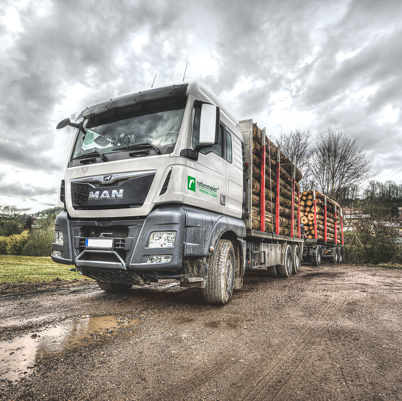 Rundholzzug LKW